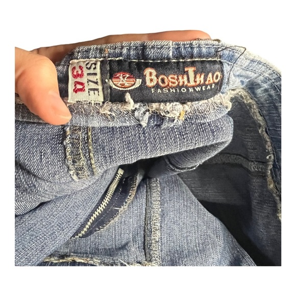 Y2K Flare Denim Midi Maxi Skirt 34 - Picture 3 of 3